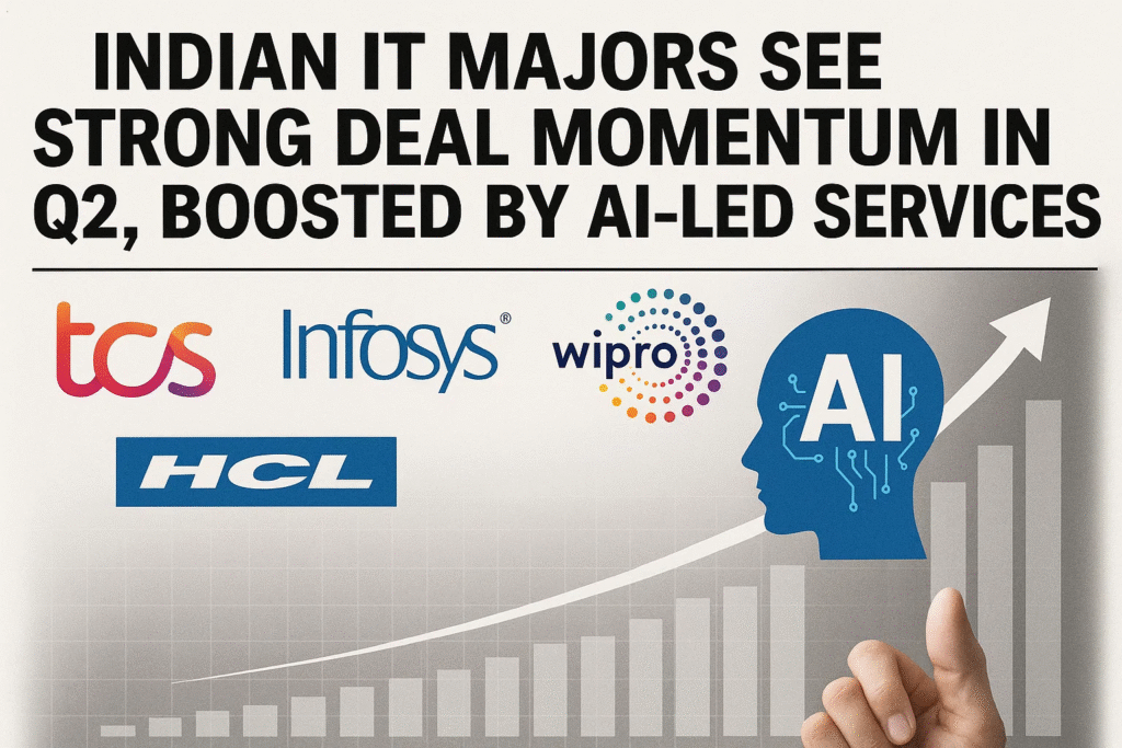 Indian IT majors see strong deal momentum in Q2, boosted by AI-led services. Indian IT
